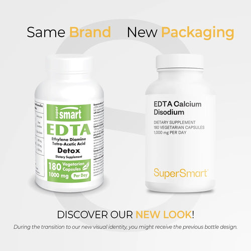 - EDTA 1000Mg per Day - Calcium Disodium EDTA Supplement | Non-Gmo & Gluten Free - 180 Vegetarian Capsules